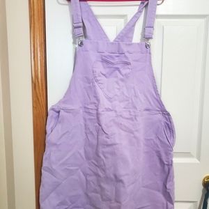 PLUS SIZE ADORABLE HEART PINAFORE 💜